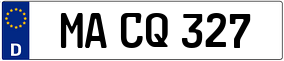 Trailer License Plate
